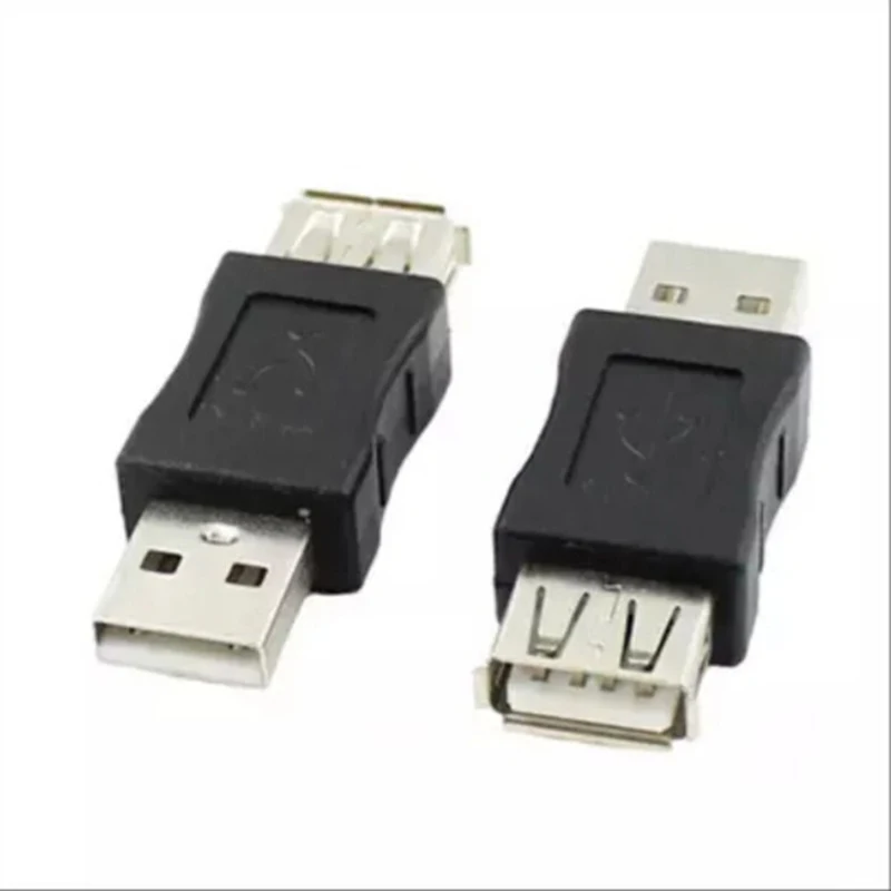Usb 2.0 A-type Female To Male Coupler Am/af Adapter Black Usb Adapter Extension Adapter Stable transmission of data E2