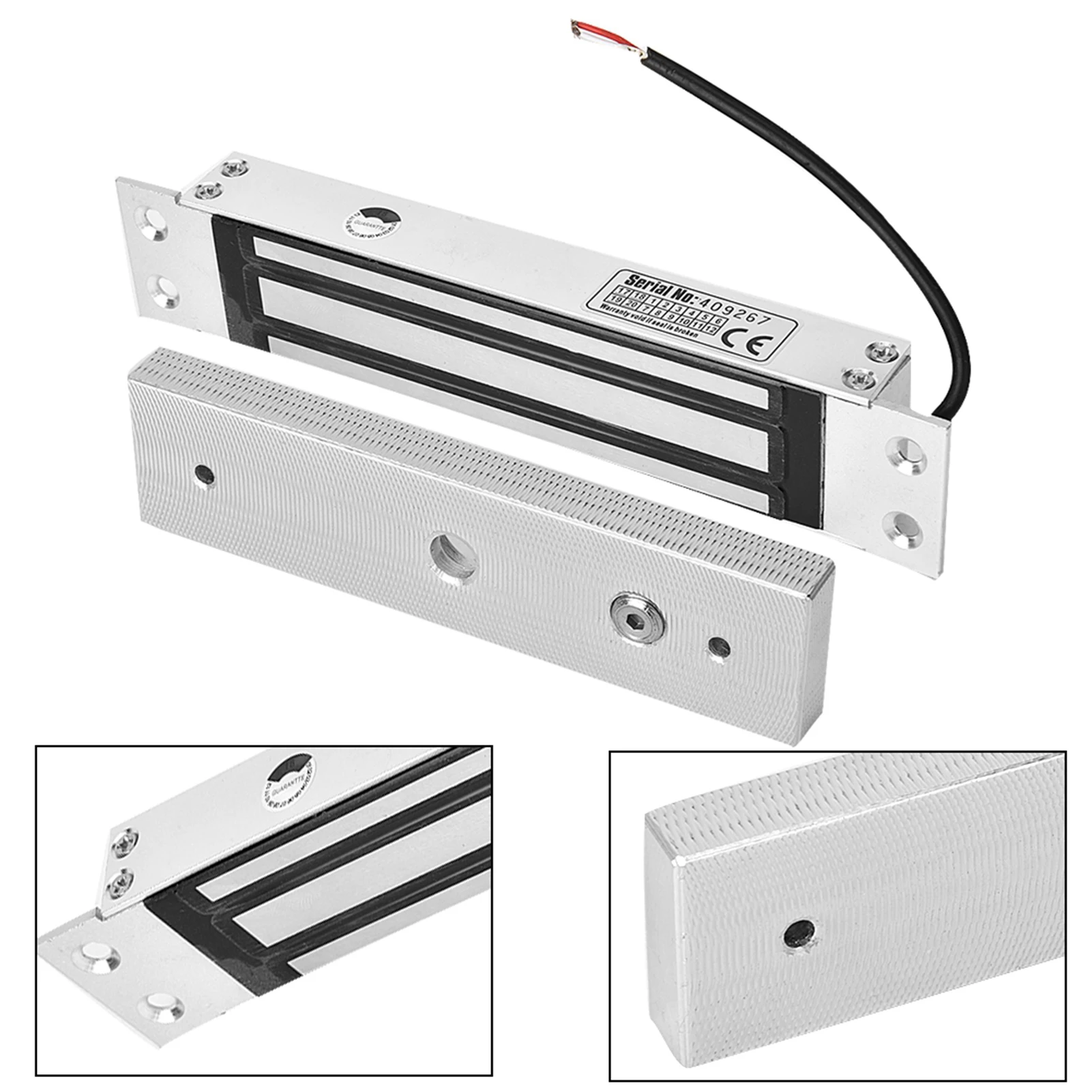 12V 180kg Forza di tenuta Serratura magnetica elettrica incorporata Serratura elettromagnetica Controllo accessi Serratura magnetica Serratura magnetica