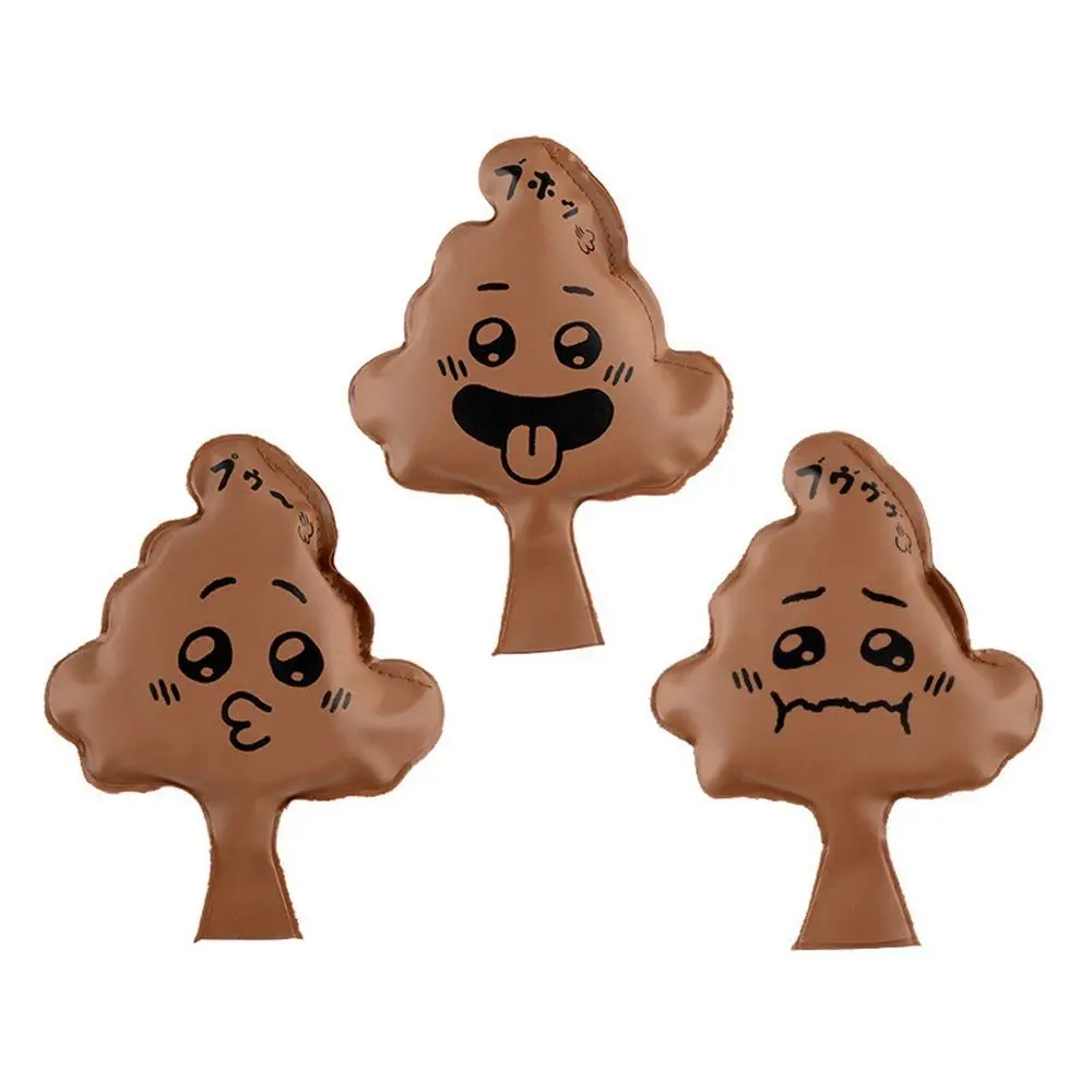 Creative Poop Shape Whoopee Cushion Pranks Maker Humorous Balloon Fart Pad Jokes Gags Rubber Fart Pad Pillow April Fool's Day