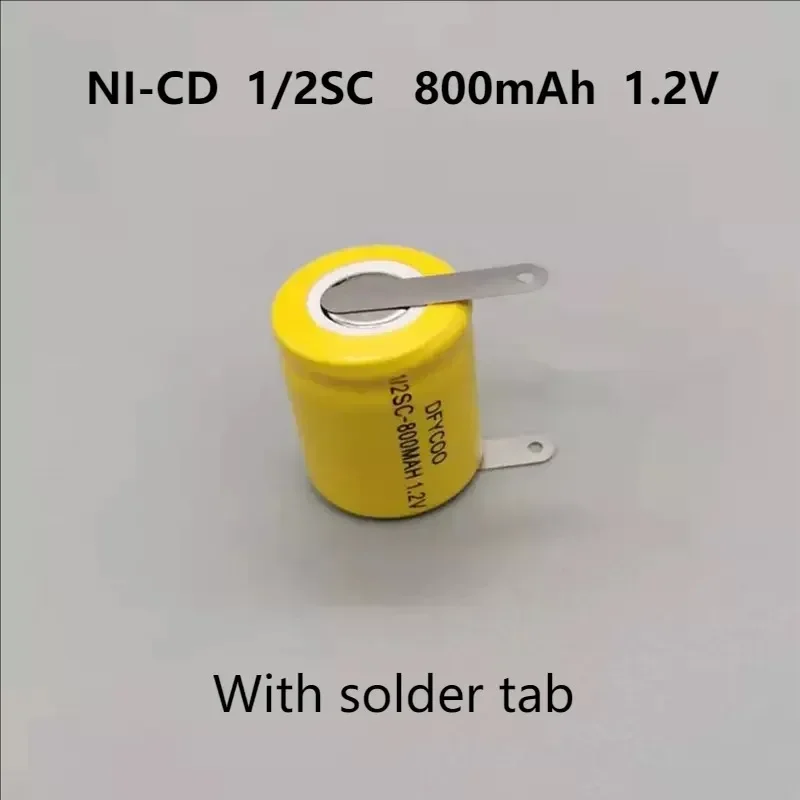 

1.2В 1/2SC 800мАч для никель-кадмиевых аккумуляторов
