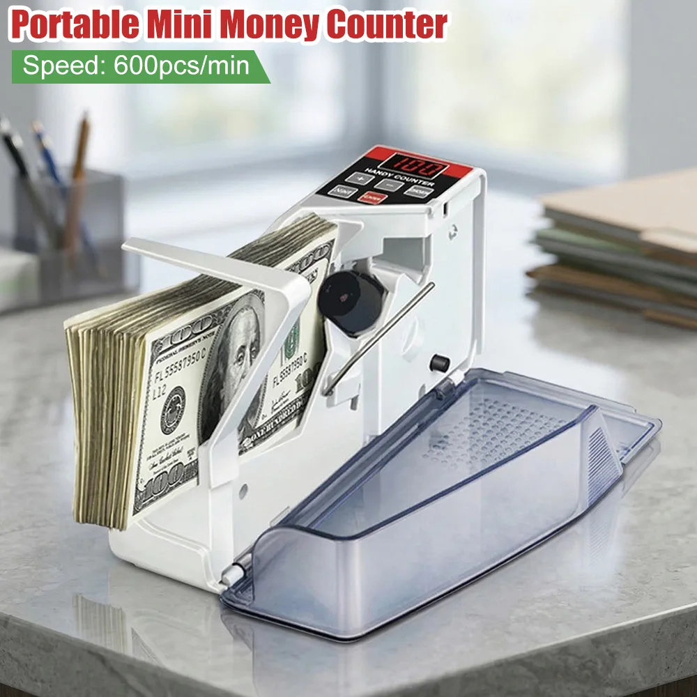 

Worldwide Bill Cash Banknote Counter Note Currency Counting Machine Bill Cash Money Count Machine for Most Note Bill Counters