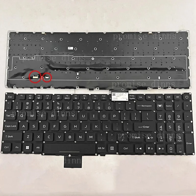 M   for Acer Predator Helios 16 PH16-71 Gaming N23Q1 US keyboard RGB Backlit
