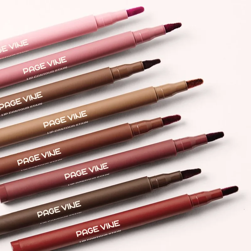 Maquillaje antiadherente impermeable del delineador de labios de la taza de la venta caliente del delineador de labios del terciopelo TK