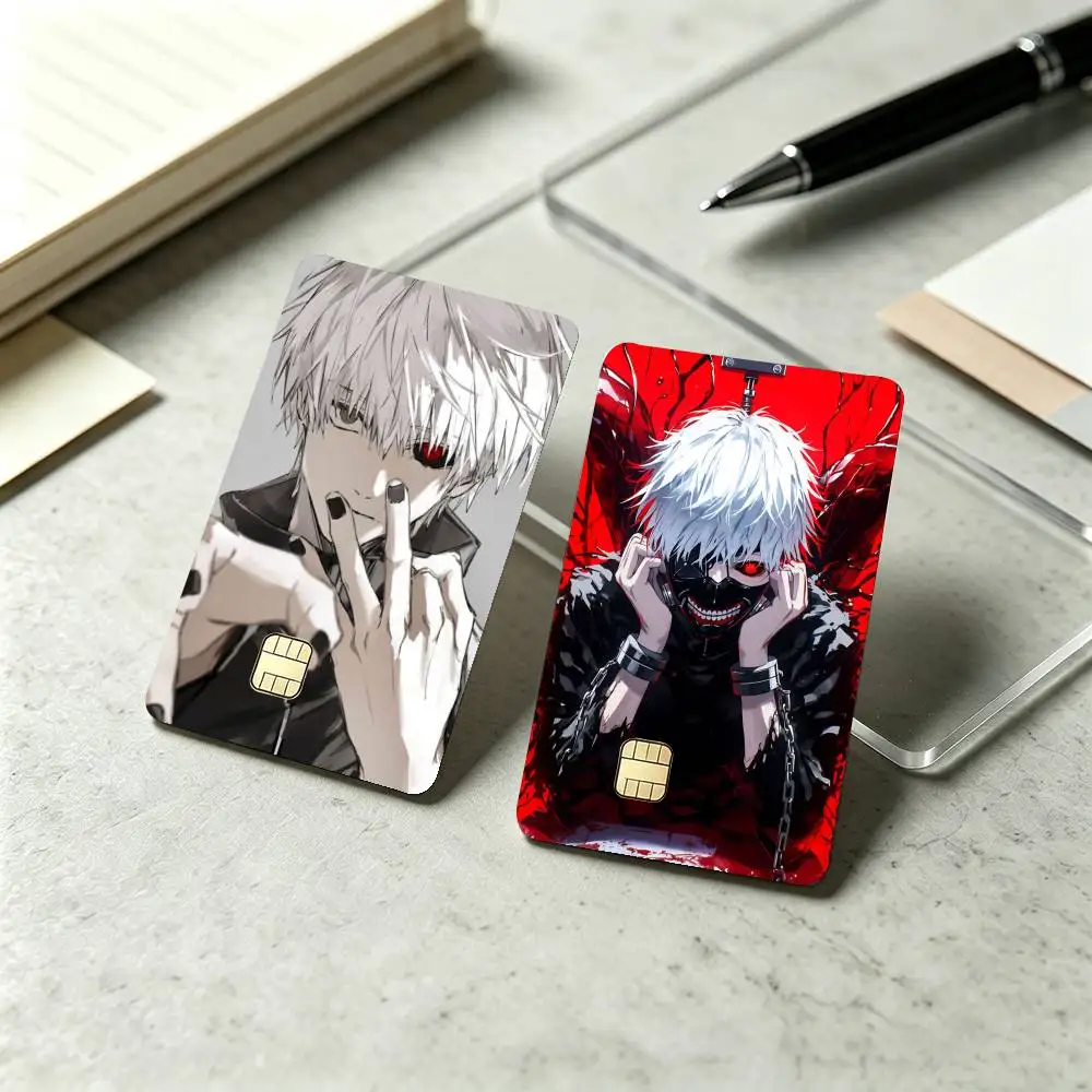 A-Anime Tokyo Ghoul Ken Kaneki Sticker Film Tape Skin for Credit Card Debit Card Waterproof Stickers