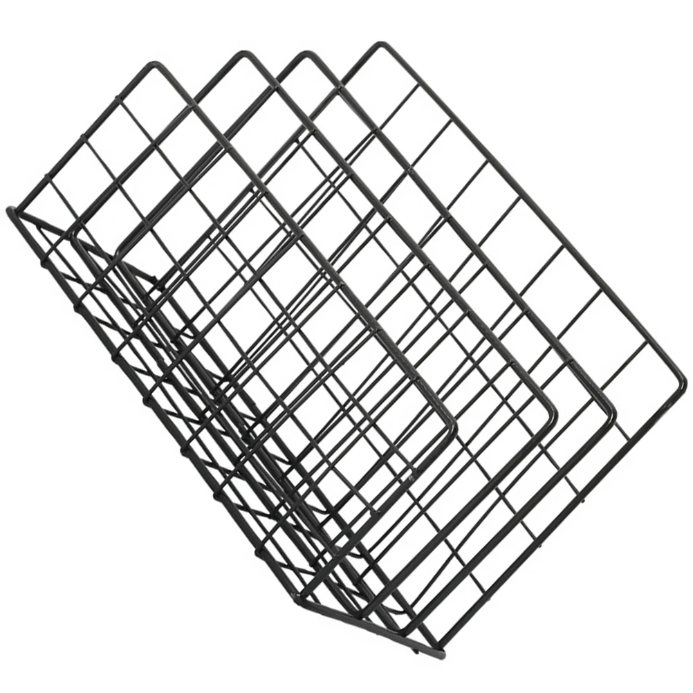 Multipurpose 3 Compartment Mail Manager Iron Shelving Office Supplies Magazine ganizer Easy Clean