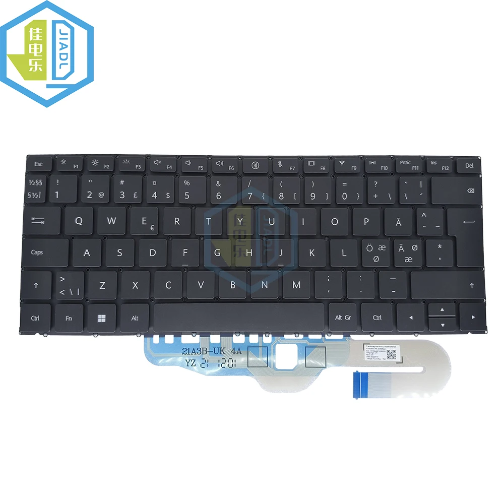 

Новая норвежская клавиатура с подсветкой для HUAWEI MateBook X Pro 2022, MRG-W76 MRG-W56 MRGF-X KT0121A3BK45NEA00, испанская клавиатура