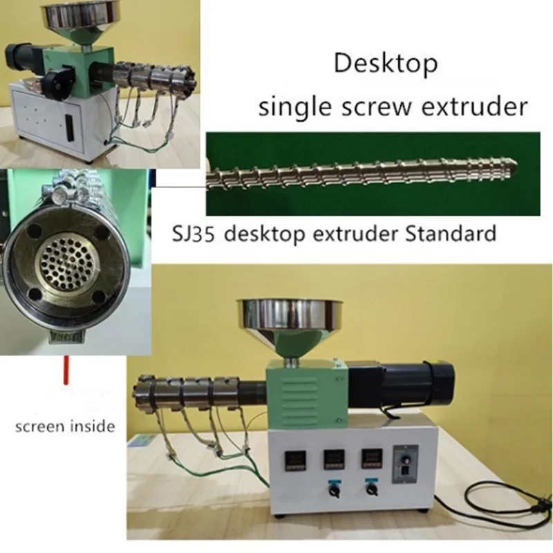 sj35mm mini wytłaczarka do rur maszyna do wytłaczania mała maszyna do formowania wtryskowego tworzyw sztucznych maszyna do recyklingu