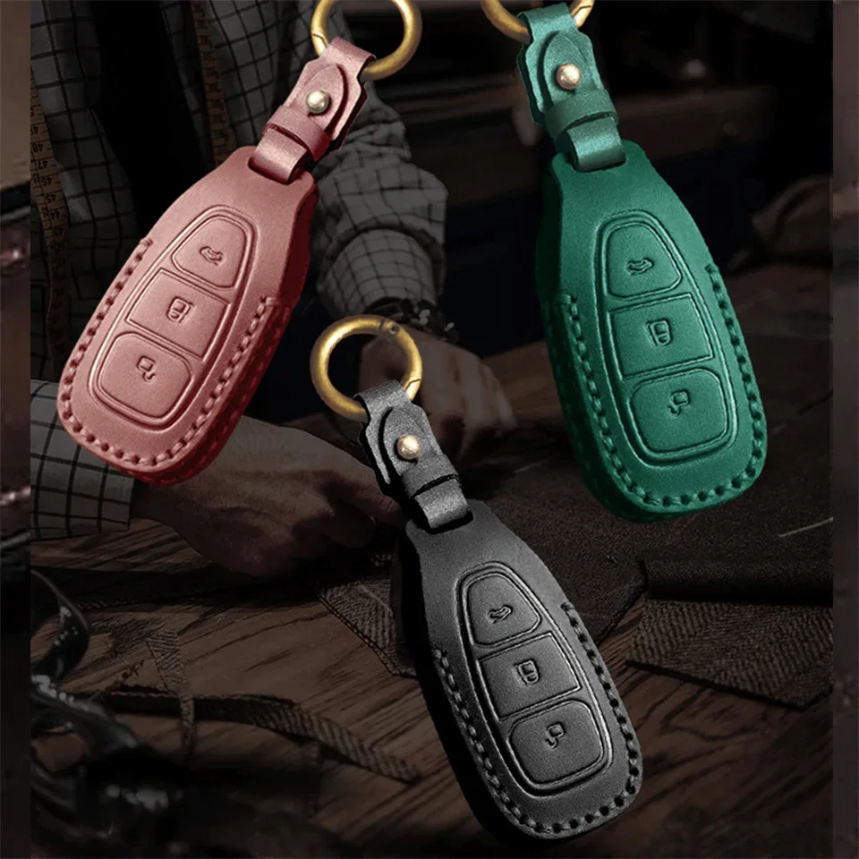 

Car Key Case Cover For Ford Fiesta Focus Mondeo Ecosport Kuga Fob Remote Key Case Protector Accessories Holder Shell Keychain