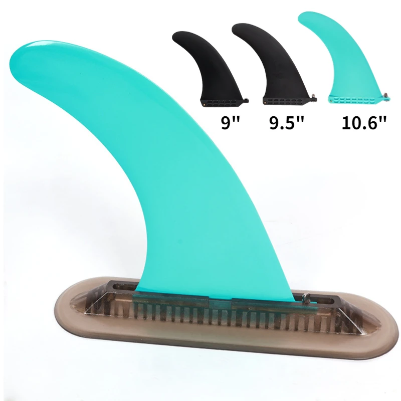 

Single Fin For Sup 9/9.5/10.8 inch Longboard Fin PVC Surf Fin With Screw Multicolor Surfboard Fin Sup Board Accessories