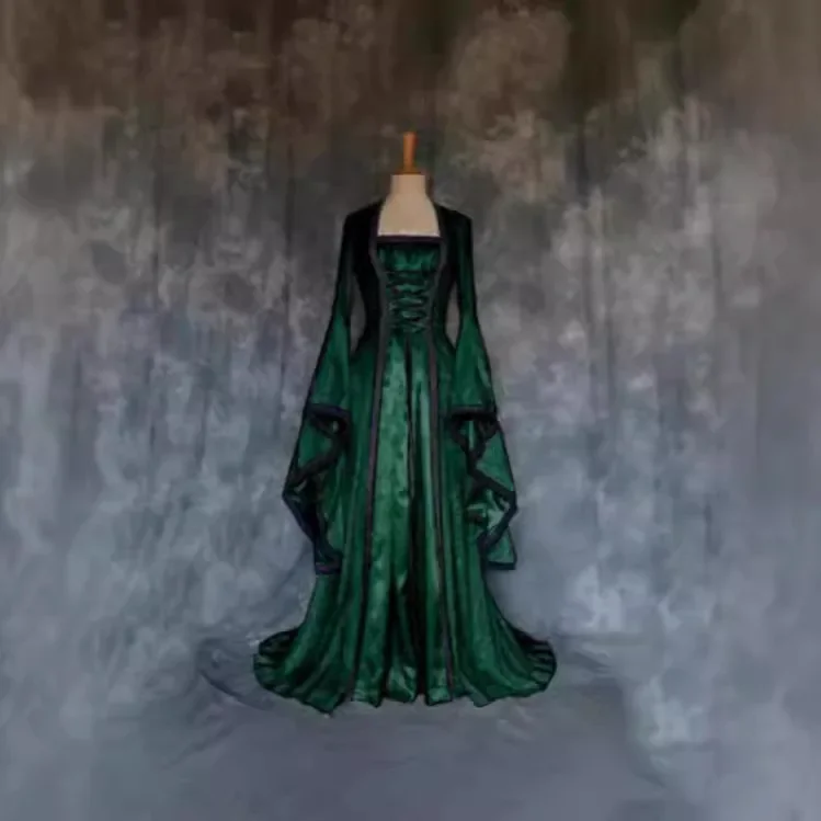 slim fit dress slacks Dark Green Jacquard Corset Dress