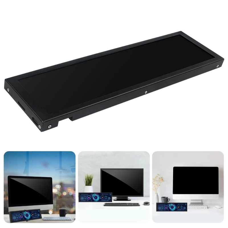 

Aluminum Frame Screen 8.8Inch IPS Computer Display Sub-Screen 480x1920 Wide Viewing USB Connection best sale