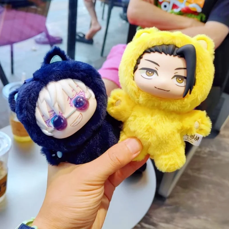 

New Hot Genuine Eaki Jujutsu Kaisen Season 2 Cat Park Party Gojo Satoru Blind Box Plush Doll Bag Pendant Model Kids Gifts Toys