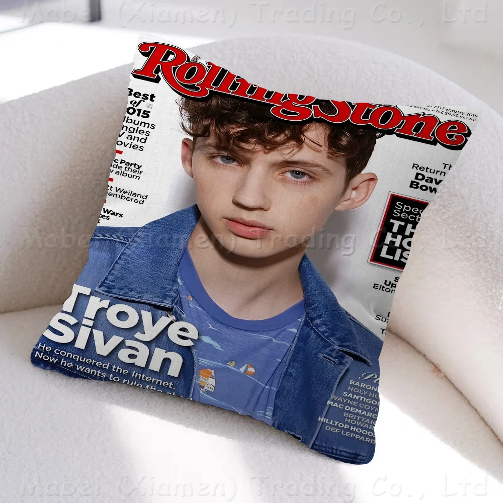 Singer T-Troye Sivan Office Cushion Pillowcase Car Cushion Cover45X45CM Lumbar Pillowcase Sofa Pillowcover