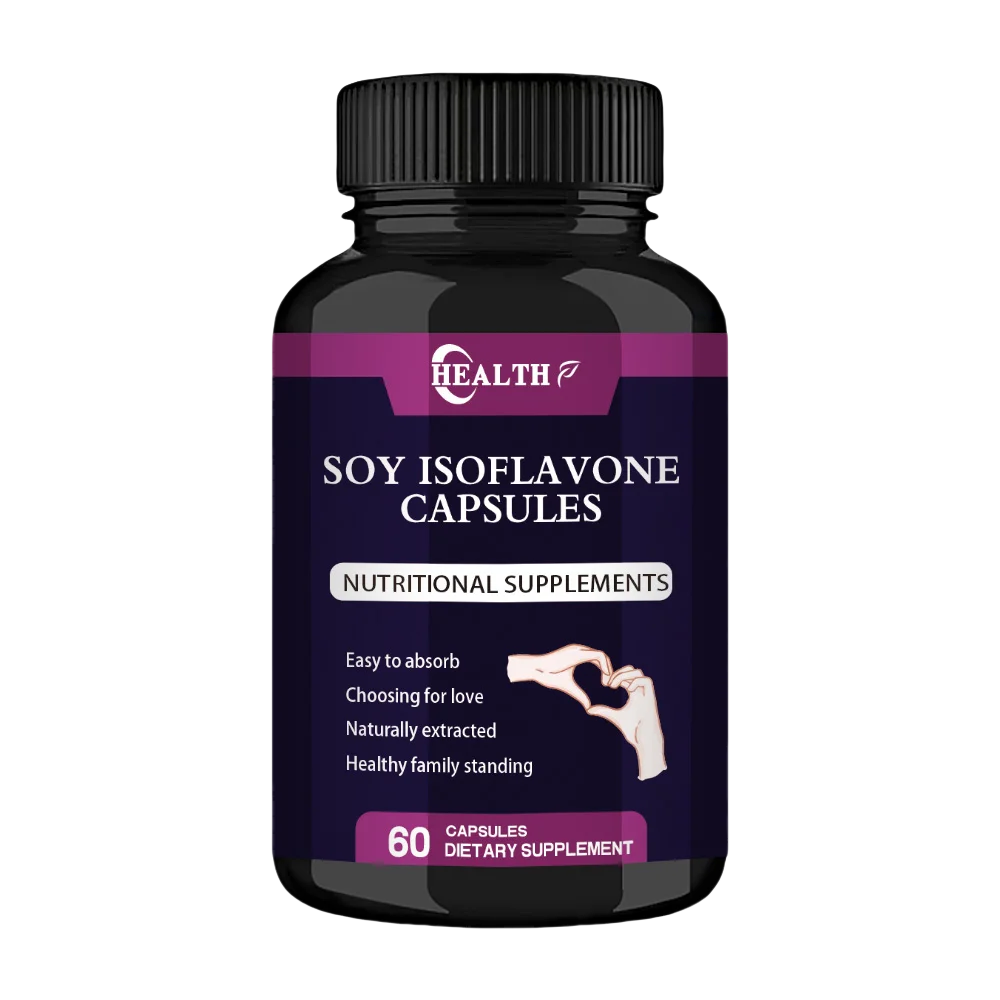 Soy isoflavones, 60mg (plant compounds specially concentrated from soybeans, such as genistein, Daidzein, and glycine)