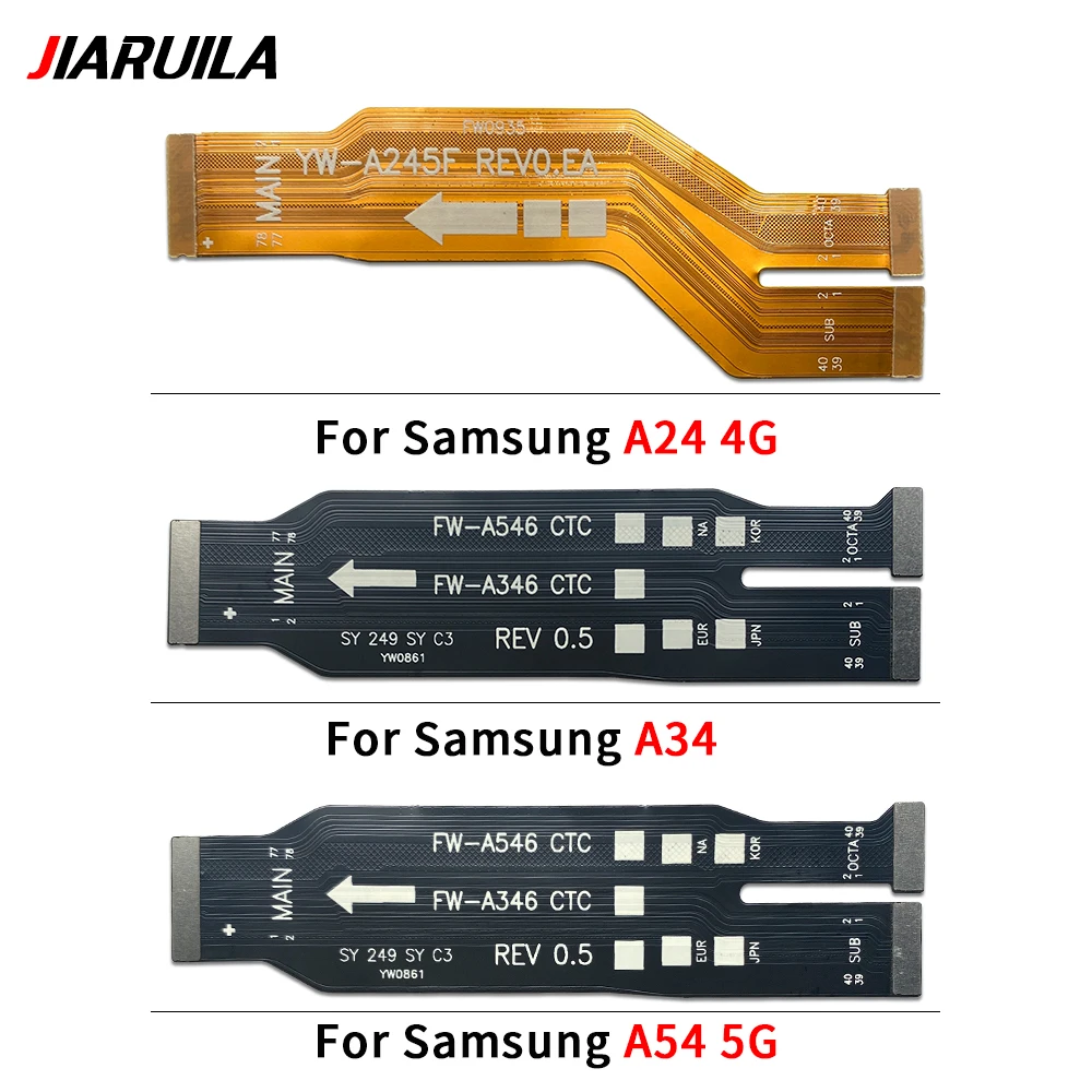 USB 충전 포트 도크 보드 SIM 리더 카드 슬롯 메인 마더보드 플렉스, 삼성 A24 4G A245F A35 A346B A54 5G, 신제품