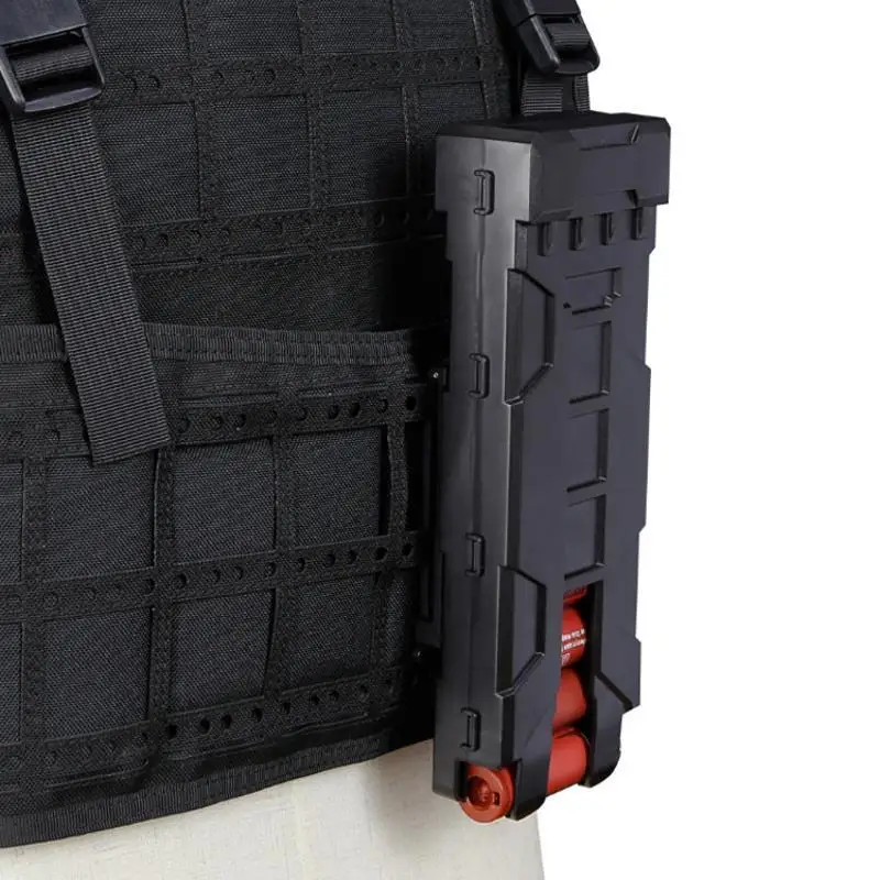 Image of Taktische Magazintasche Paintball 10 Runden 12 Gauge Nachladen Munition Muscheln Molle Magazin Box Jagdweste Zubehör