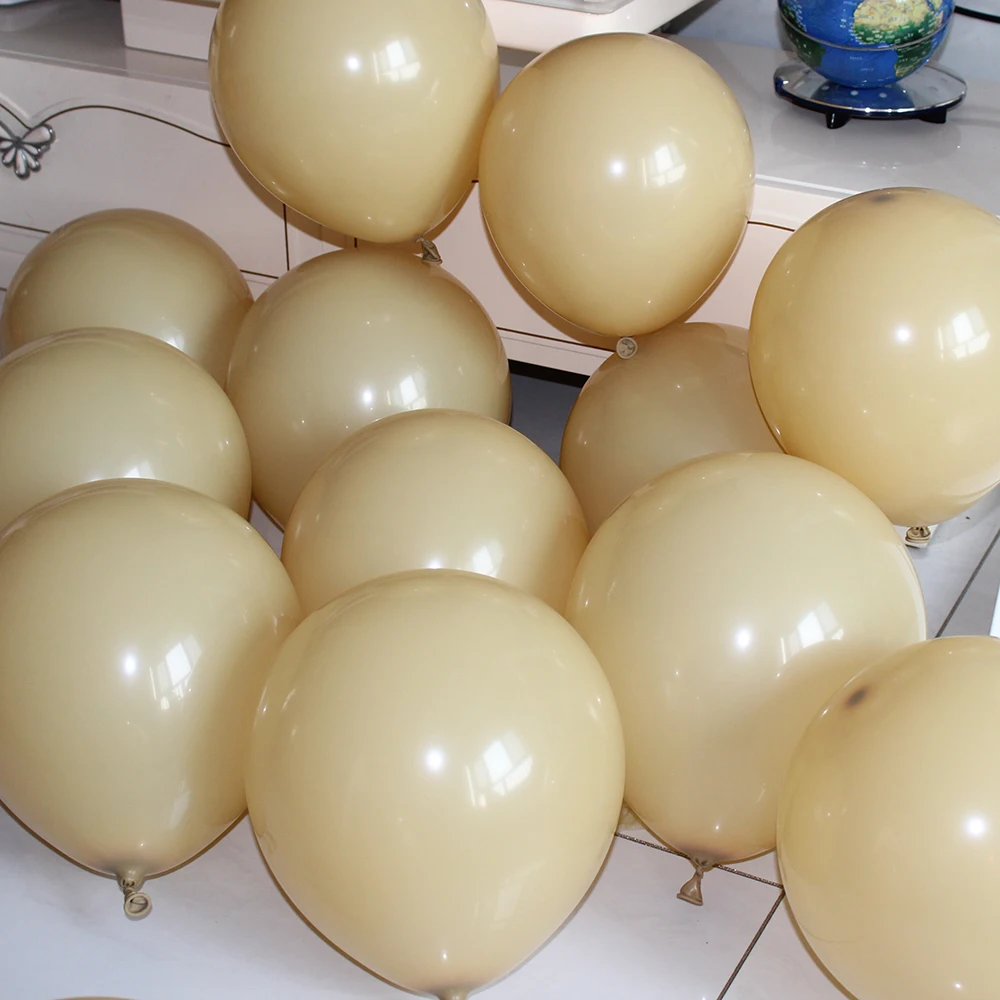 

5‘’10"12"18"Sandy Brown Latex Balloon Birthday Party Decoration Baby Shower Supplies Wedding Ceremony Arch Balloon