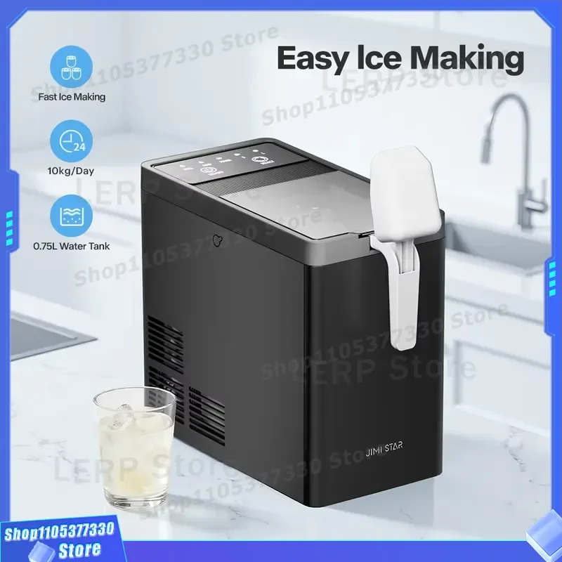 Electric Mini Portable 6 Bullets Ice Maker Self-Cleaning Kitchen Office Bullet Maker for Bottled Plastic Office Use