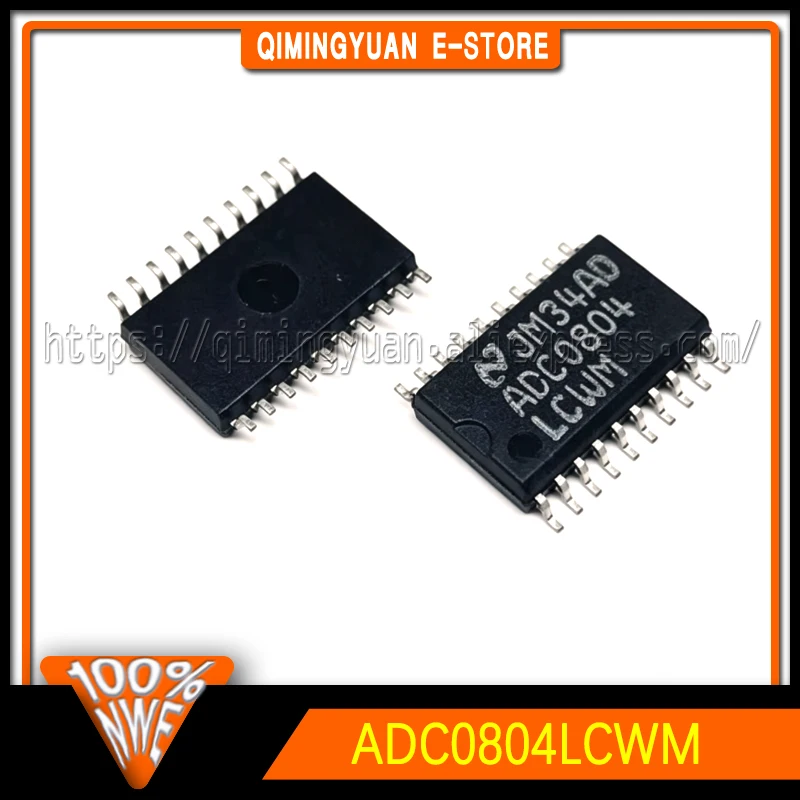 10adet New original ADC0804LCWM ADC0804 analog-to-digital converter SOP20 imported chip