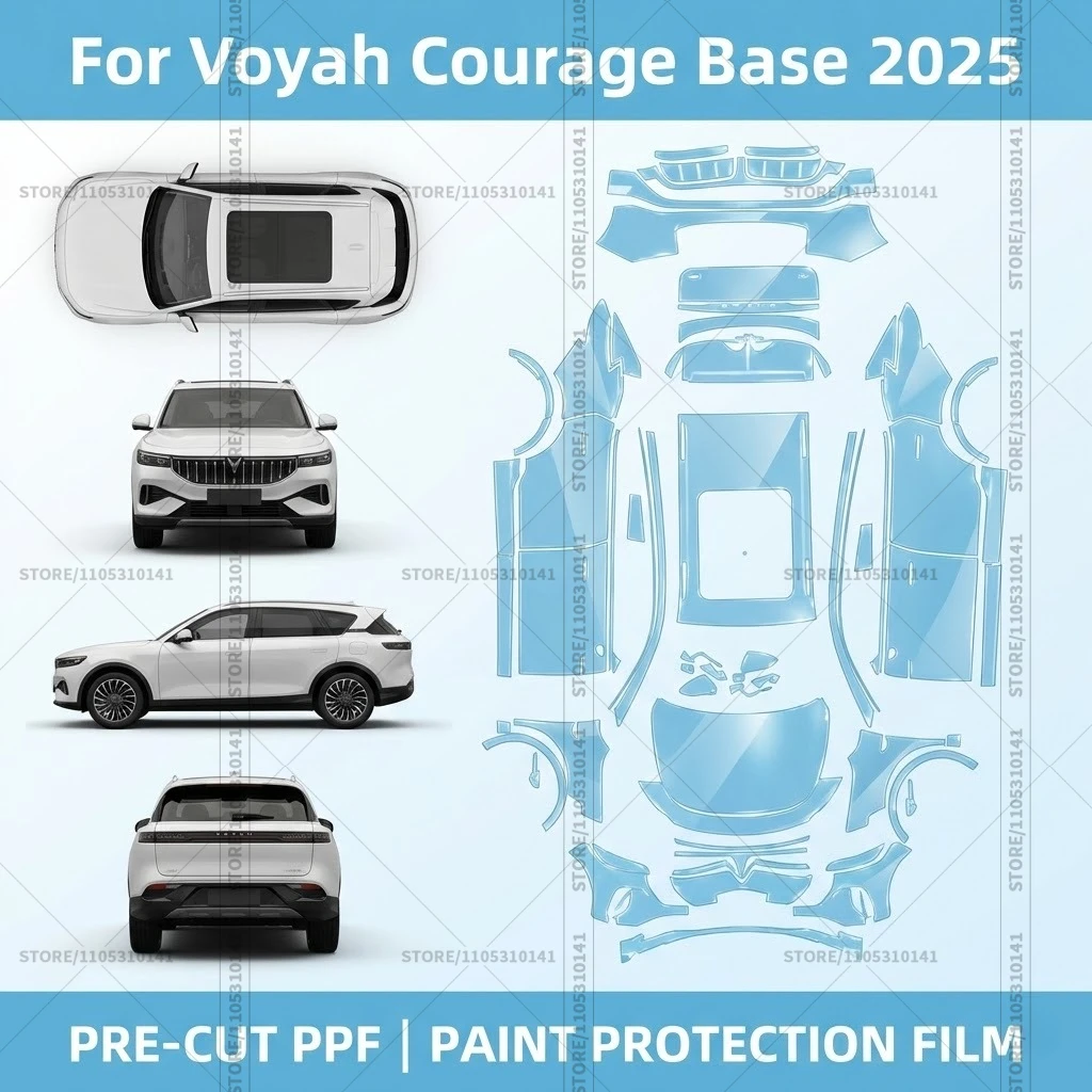 

For Voyah Courage Base 2025 Pre-Cut Paint Protection Film PPF Transparent Car Film Professional Automotive PPF Full Vehicle