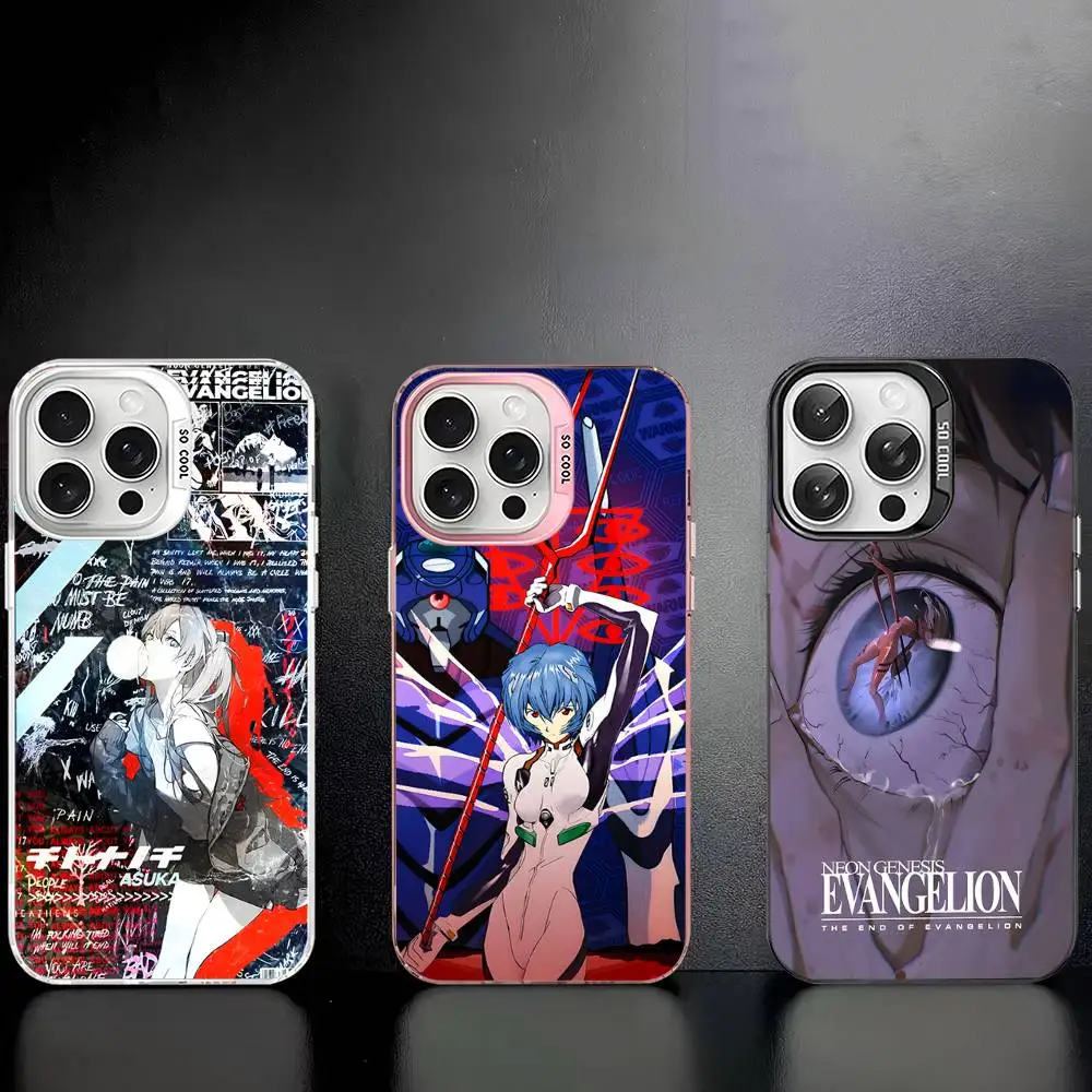 Anime Classic E-evangelion Color Phone Case For IPhone 17 16 15 14 13 12 11 Pro Max Plus Pro Shell view 2