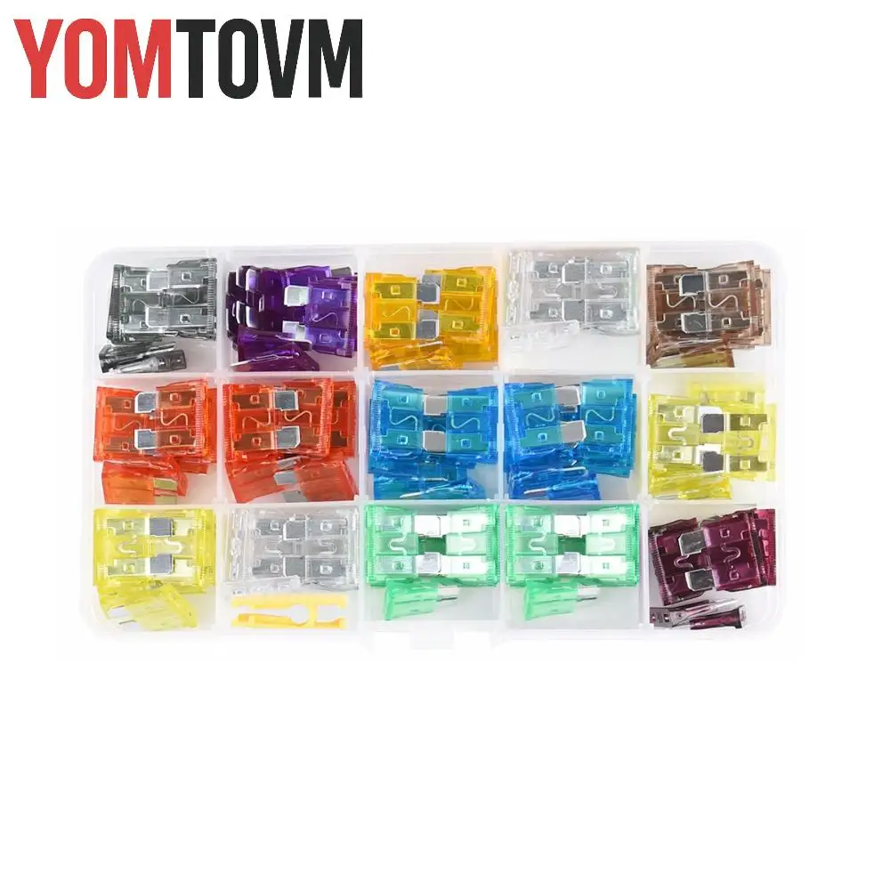 

150pcs MINI Blade Fuse Assortment Auto Car Motorcycle SUV FUSES Kit APM ATM Car Accessories
