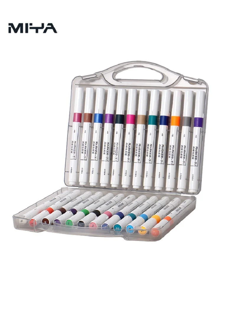 MIYA acrylic markers can be stacked color students special watercolor pencils waterproof washable children's painting set  cute