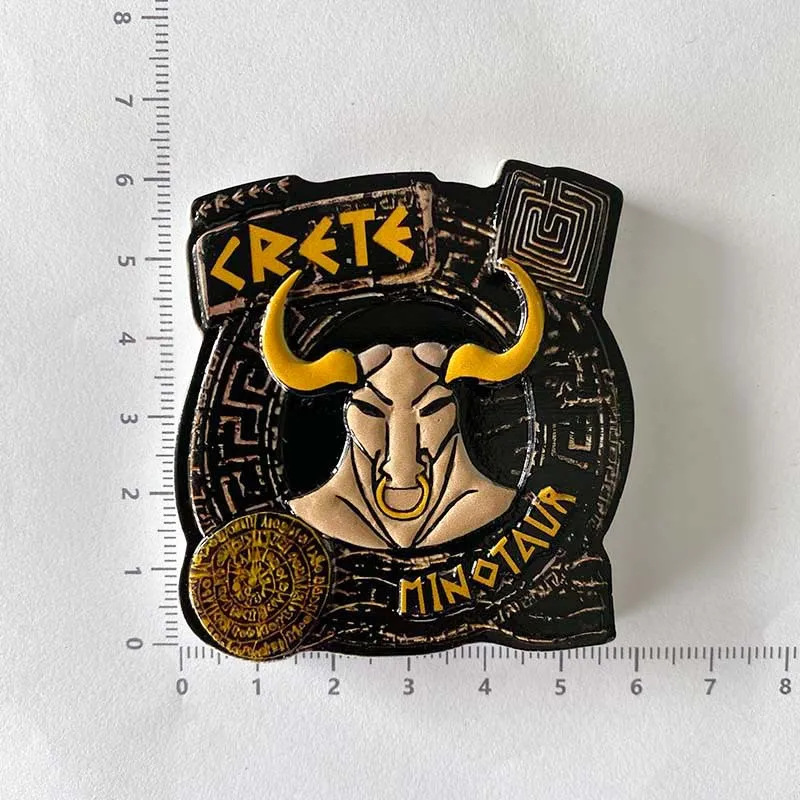 كريت مغناطيس الثلاجة اليونان تذكارية الأشعة فوق البنفسجية الطباعة ثلاثية الأبعاد الحرفية الراتنج مغناطيس الثلاجة ملصق جمع هدية ديكور المنزل