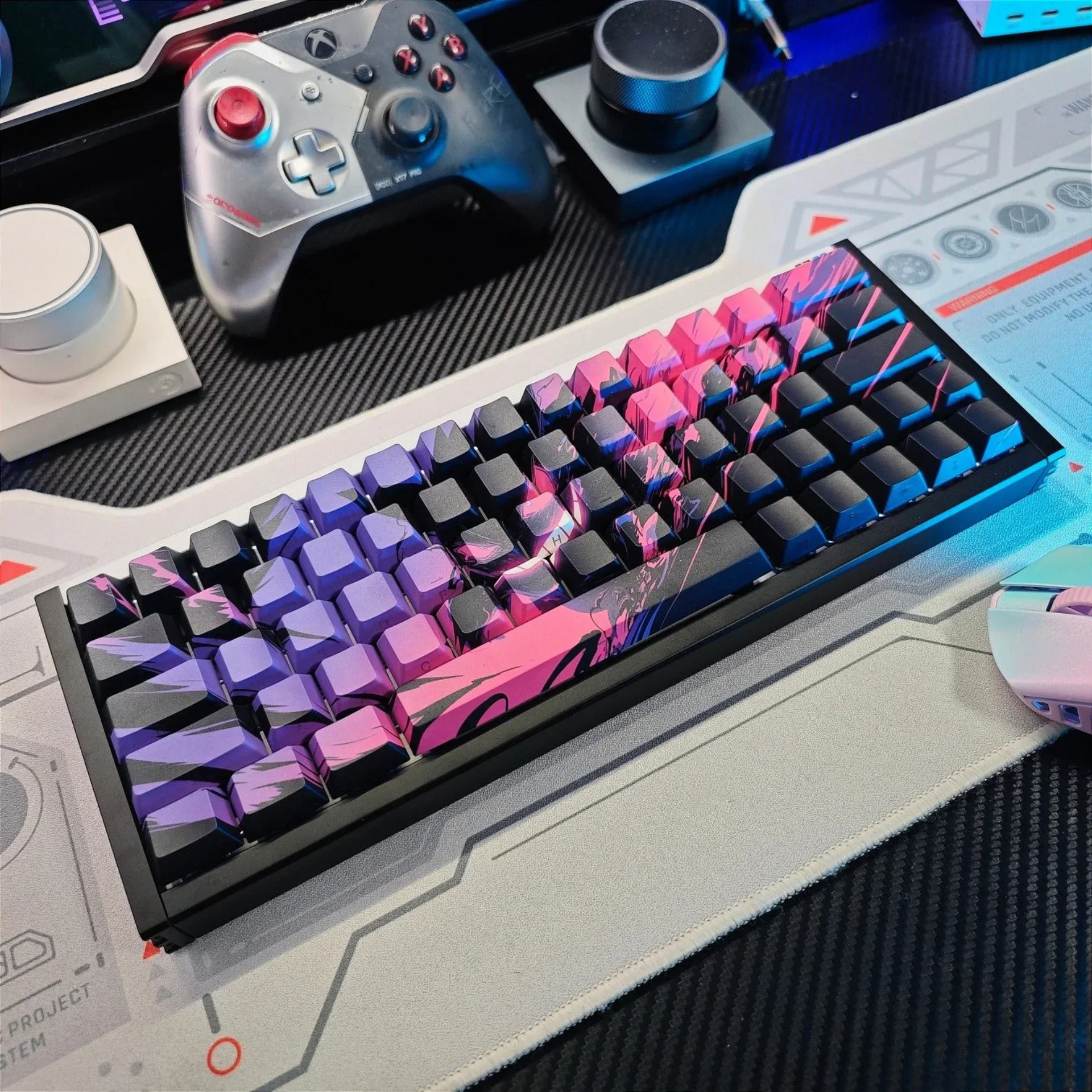 Genggei strana ryté personalizované třešeň klíčenka sada PBT 132 kláves pro MX spínač 60/84/90/104/108 nákres mechanická keyboards