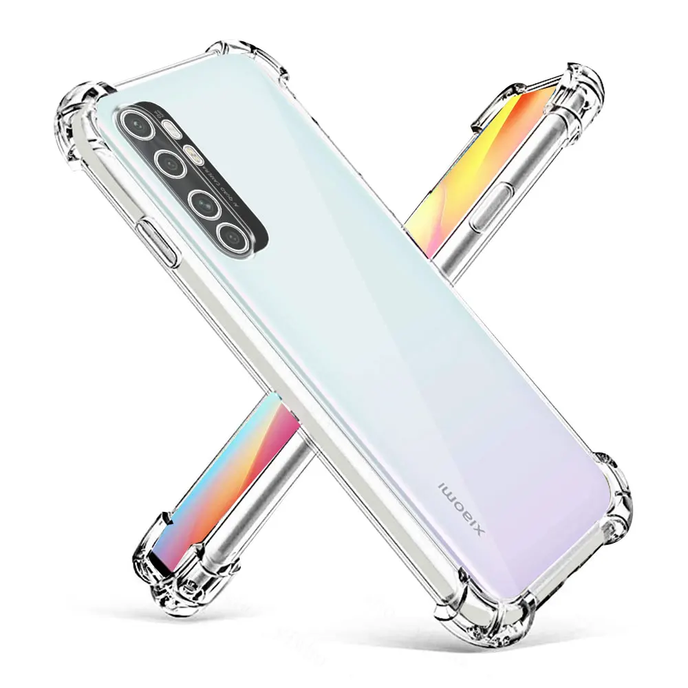 For Xiaomi Note 10 Lite Case Clear Shockproof Silicone Soft Phone Cover Case Mi Note 10 Lite Coque For Xiaomi Note 10 Lite Funda