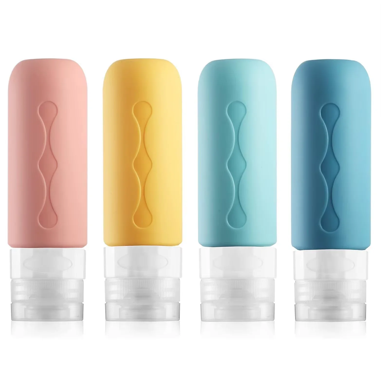 90 ml Silikon Reise Nachfüllbare Flasche Make-Up Abgabe Lagerung Flasche Container Leere Dusche Gel Essenz Shampoo Gläser