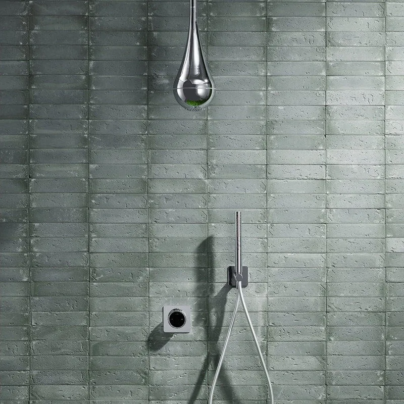 DoLife Store in-wall Hidden Embedded Ceiling Concealed Shower Concealed Water Drop Top Nozzle DIY Plating