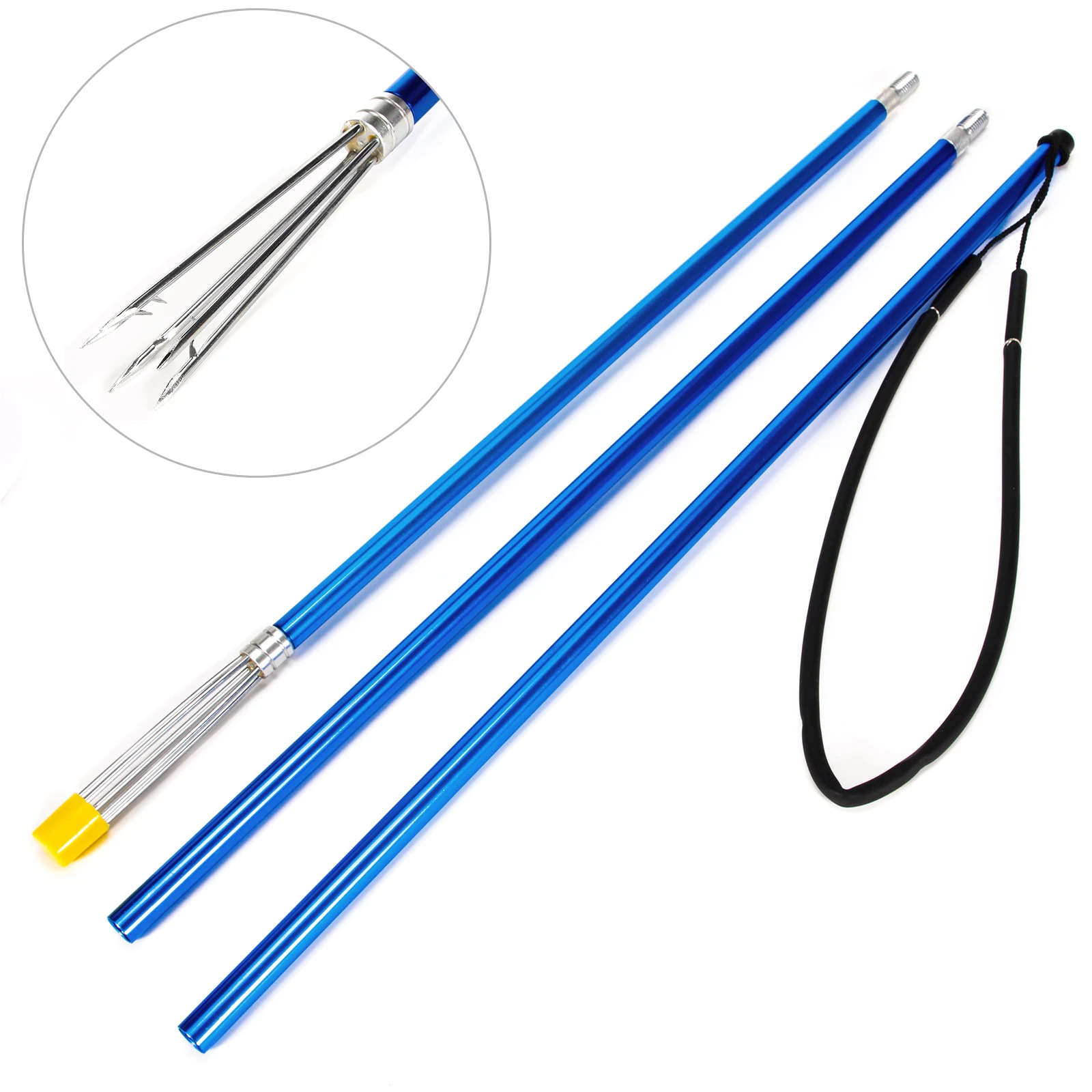 Aluminum Alloy 3-Piece Fishing H arpoon Fishing Gaff Hook Fshing Gear Fishing Tools