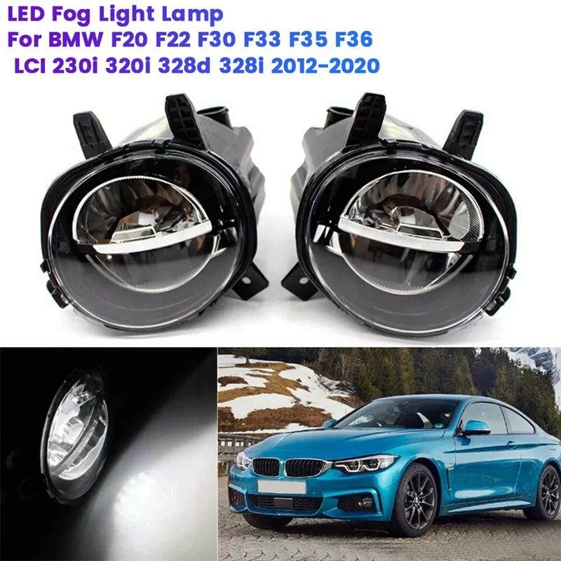 

A60E-LED противотуманные фары DRL дальнего света для BMW F20 F22 F30 F33 F35 LCI 230I 320I 328D 328I 330E 2012-2020