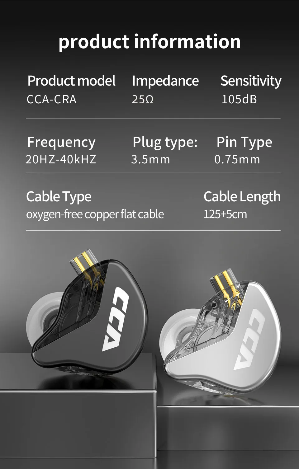 CCA CRA Wired Hifi Earphones, KZ EDX PRO, Moondrop Earbuds, Cancelamento de ruídos, Hifi Earphones, Fones intra-auriculares, Monitor Sport, Dynamic, EDX