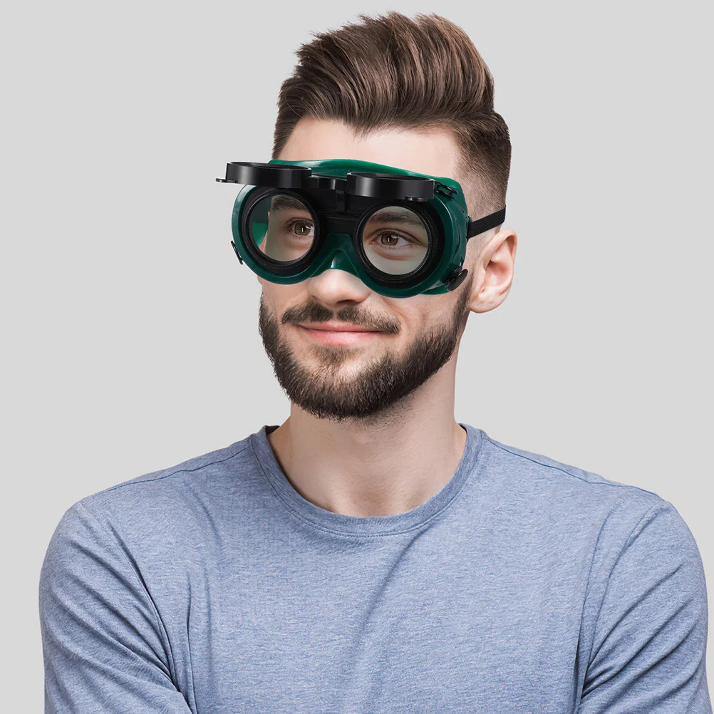 2 قطعة نظارات السلامة لحماية اللحام عرض بلا عائق إطار مرن واسع الظل مكافحة الضباب الاستخدام اليومي للمختبر