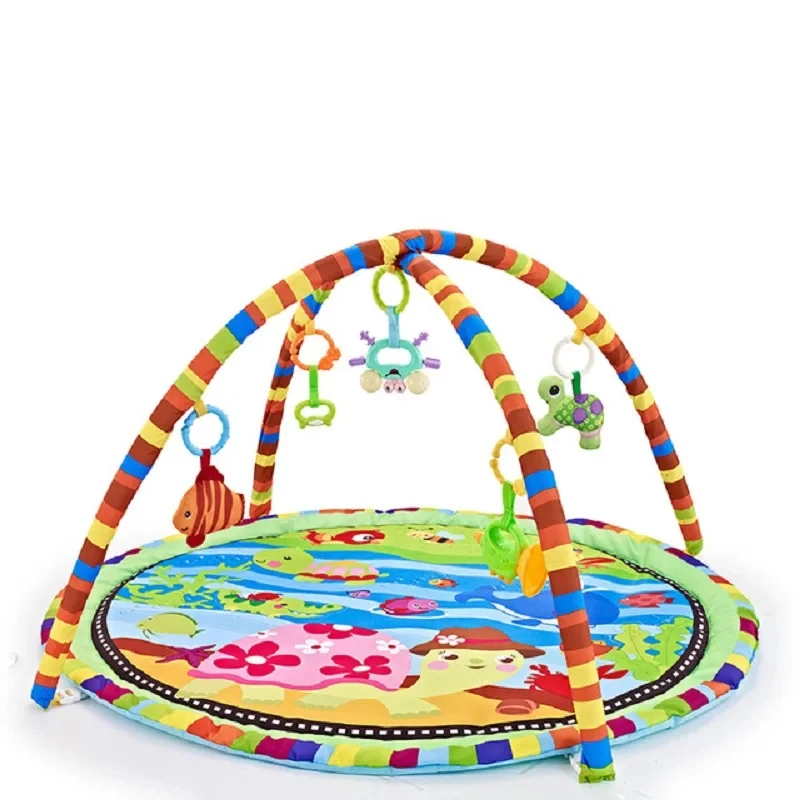 Multifuncional Fitness Frame Round Play Mat, Tapete de engatinhamento para o bebê, Awakening Mat, Cobertor de engatinhamento para Crianças,