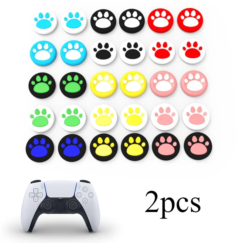 Cat's paw ThumbStick Grip Cap Cover For Playstation 5 PS5 Slim PS4 Xbox Series X/S ONE 360 E Gameing Controller thumb grip caps