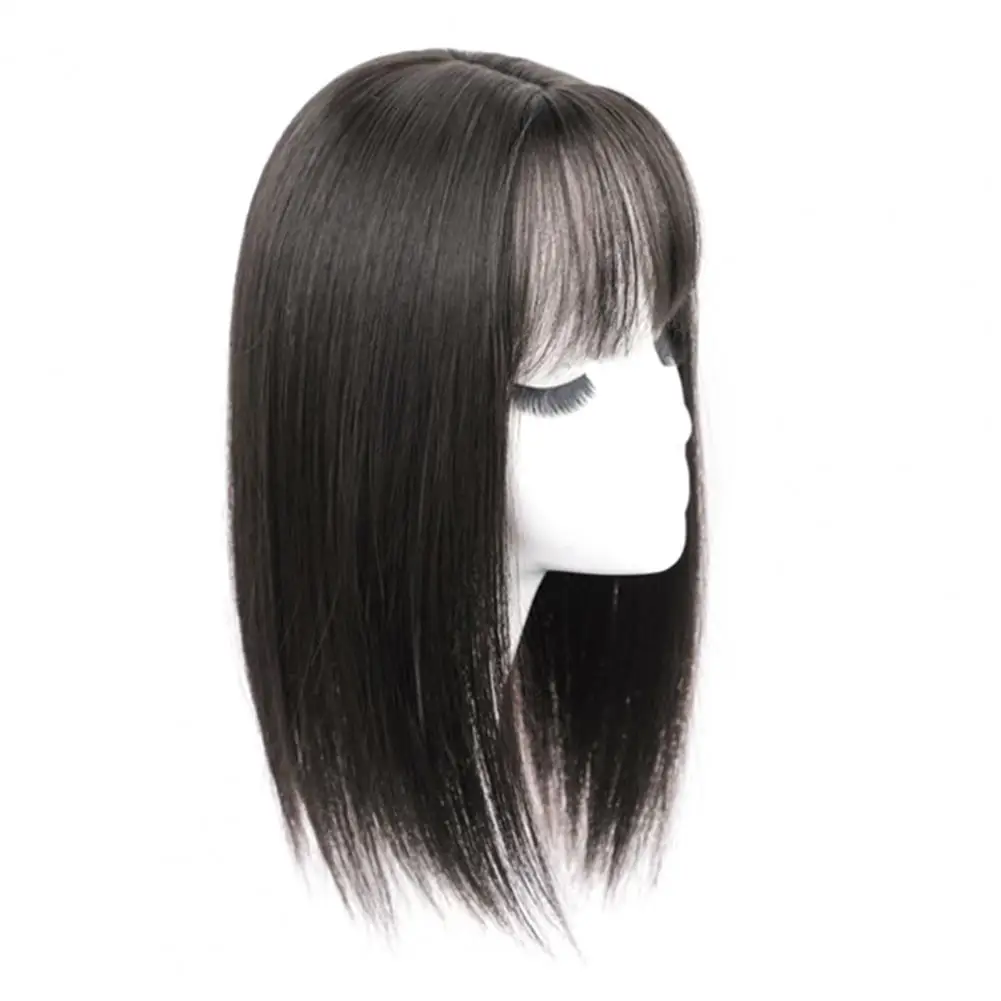 25/35cm Women Wig Fluffy Natural Look Synthetic Short Straight Wigs With Bangs Cosmetic Tool Straight Bob Wigs Lolita For Lady