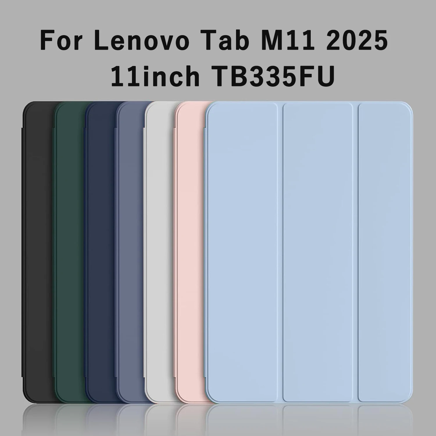 Tri-fold Flip Case For Lenovo Tab M11 2025 11'' TB335FU Xiaoxin Pad 11 2025 Magnetic Stand Protective Cover Auto Sleep/Wake up
