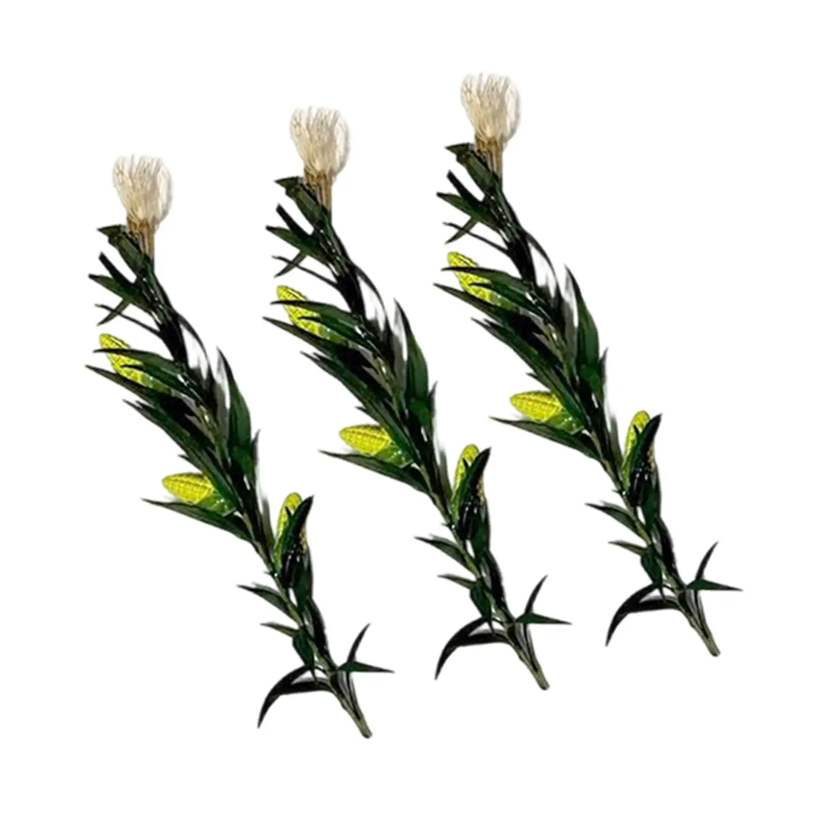 

3x Miniature Cornstalks DIY for 1/35 1/32 1/48 Fairy Garden Railroad Scenery