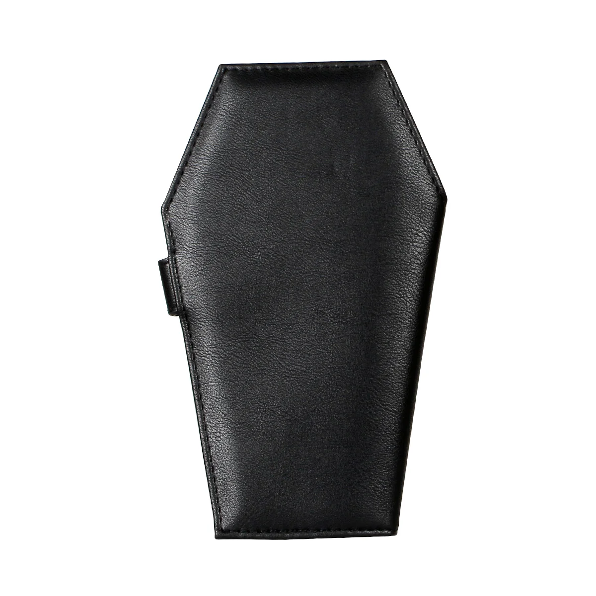 Gothic Coffin-shaped Purse Bifold Stylish Credit Card Holder Versatile Clutch Slim Wallet