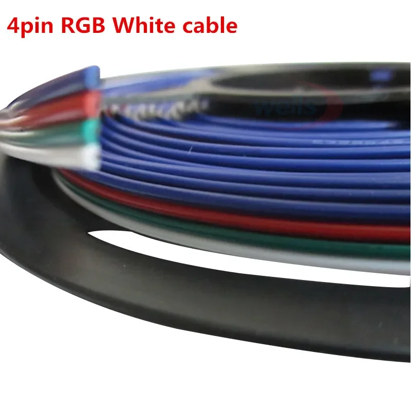 50m 2pin 3pin 4pin 5Pin 6pin 22 AWG Wire Extension Electric Cable LED Connector for RGB RGBW CCT single color led strip Light