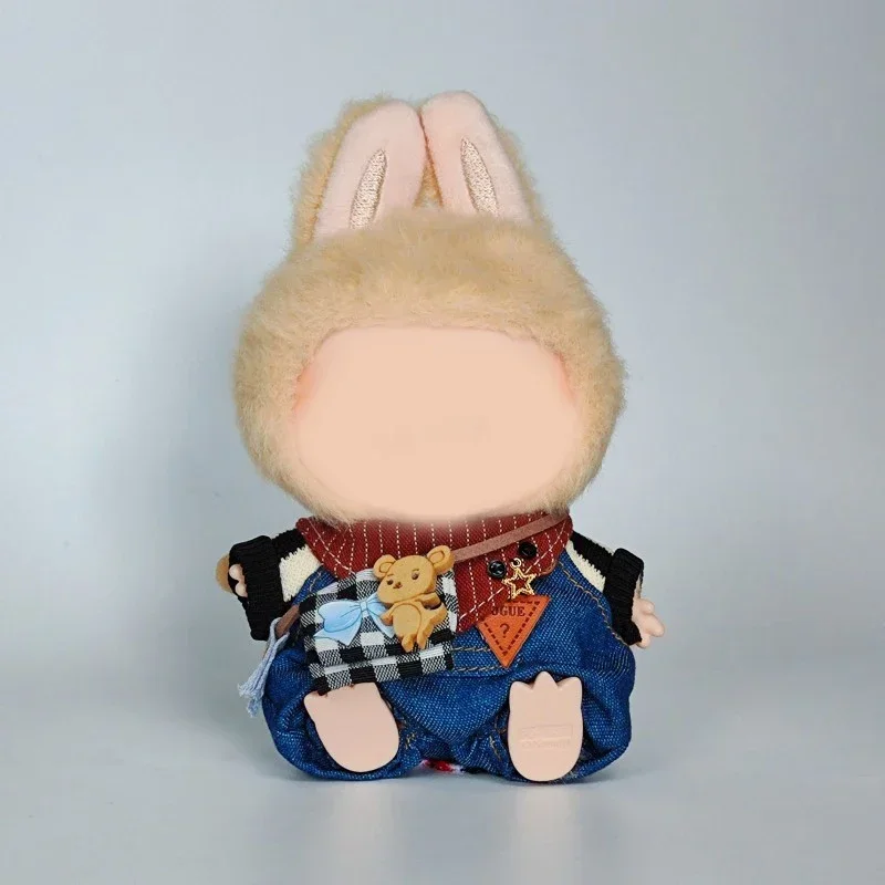

Ткань для куклы Labubu 17 см — милый пуловер Kawaii с набором соответствующего цвета, идеально подходит для аксессуаров для кукол