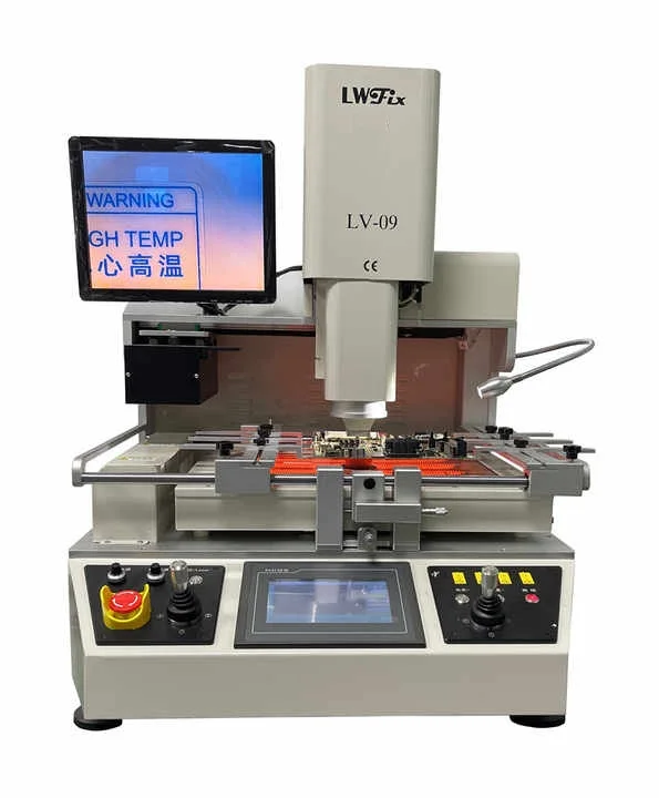 نظام رؤية بصرية عالي الأداء 4000 وات 220 فولت LV-09 محطة إعادة عمل BGA التلقائية مع محاذاة في محطة لحام BGA بالأشعة تحت الحمراء #4