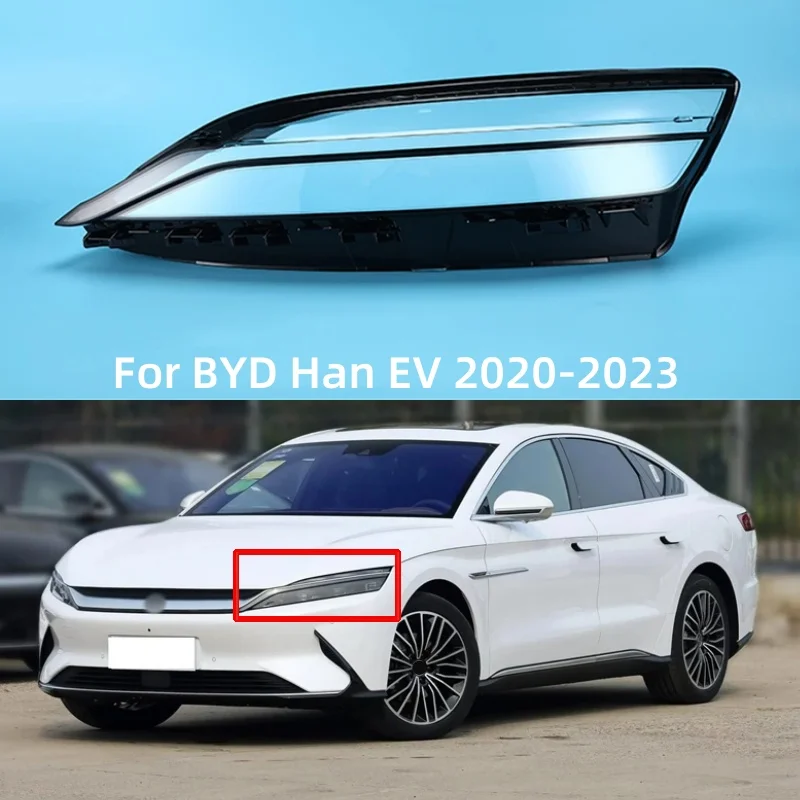 

Для BYD Han EV 2020 2021 2022 2023, крышка автомобильной фары, абажур, защита для фар, корпус, замена автомобильных аксессуаров