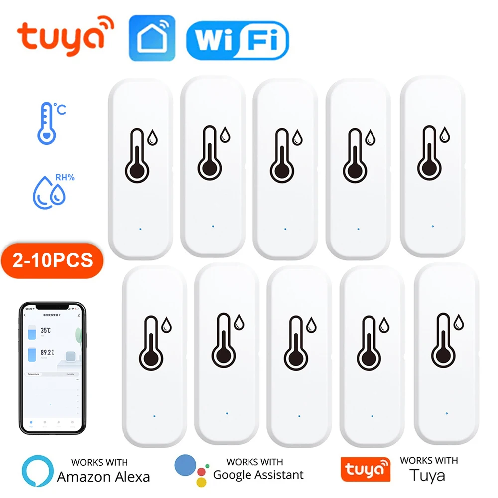 Tuya Smart WiFi Zigbee Temperature And Humidity Sensor Indoor Thermometer Monitor For Home Work With Alexa Google Home Assistant