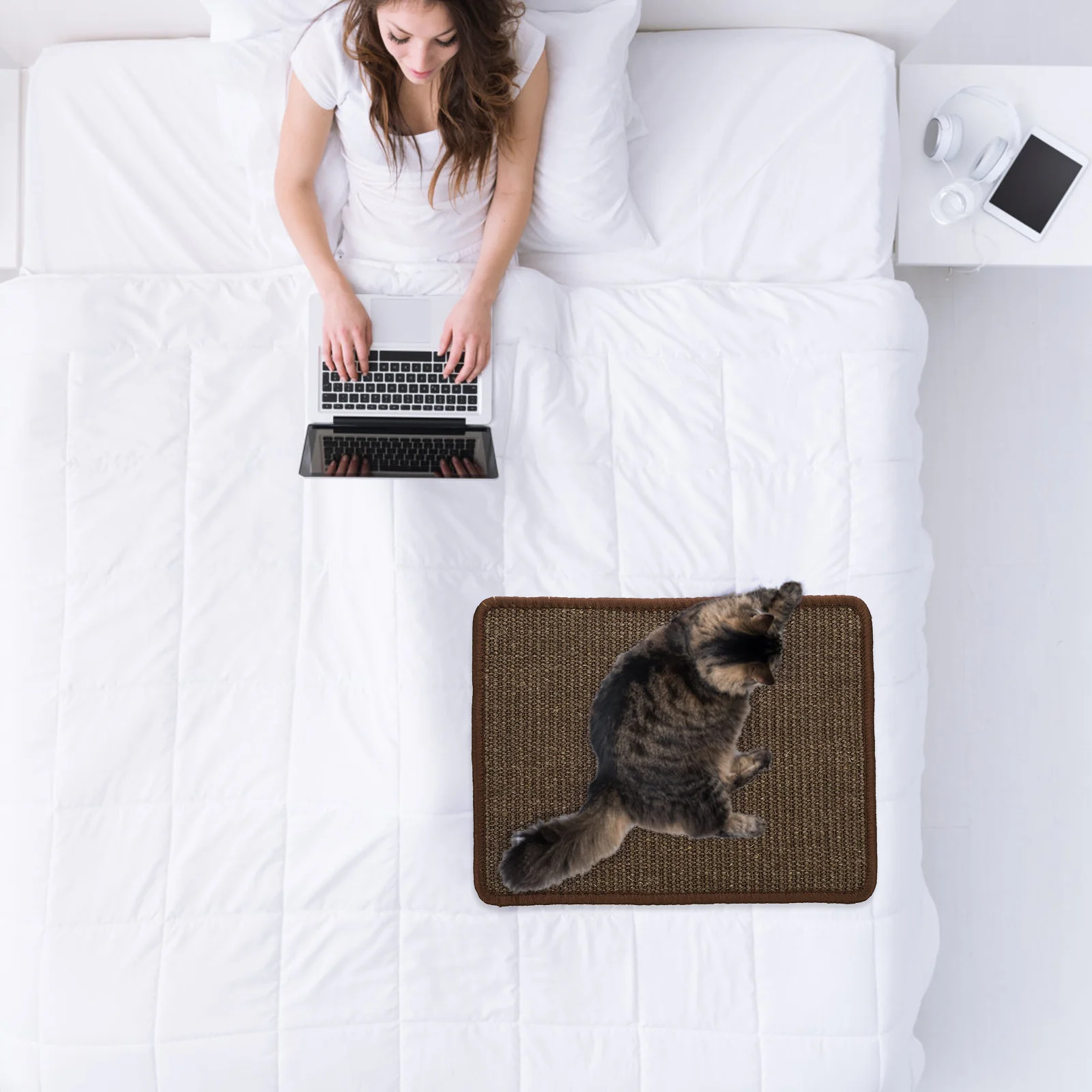 

Sisal Cat Scratching Mat Sofa Floor Blanket Durable Pet Rug Eco Friendly Cat Cushion Claw Training Sofa Cushion