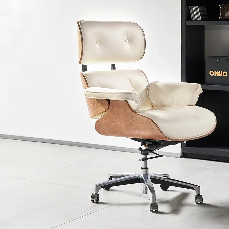 Modern Wheels Office Chair Luxury Executive Leather Computer Chair Designer Chaise Gaming Sillas De Oficina Office Furniture