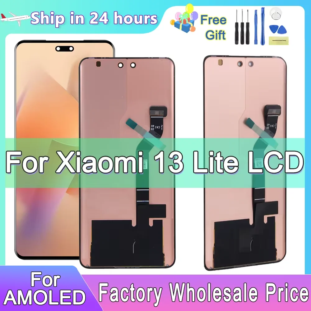 Display For Xiaomi 13 Lite LCD Display Touch Screen Digitizer Assembly For Xiaomi Mi 13 Lite 13Lite 5G Replacement Parts